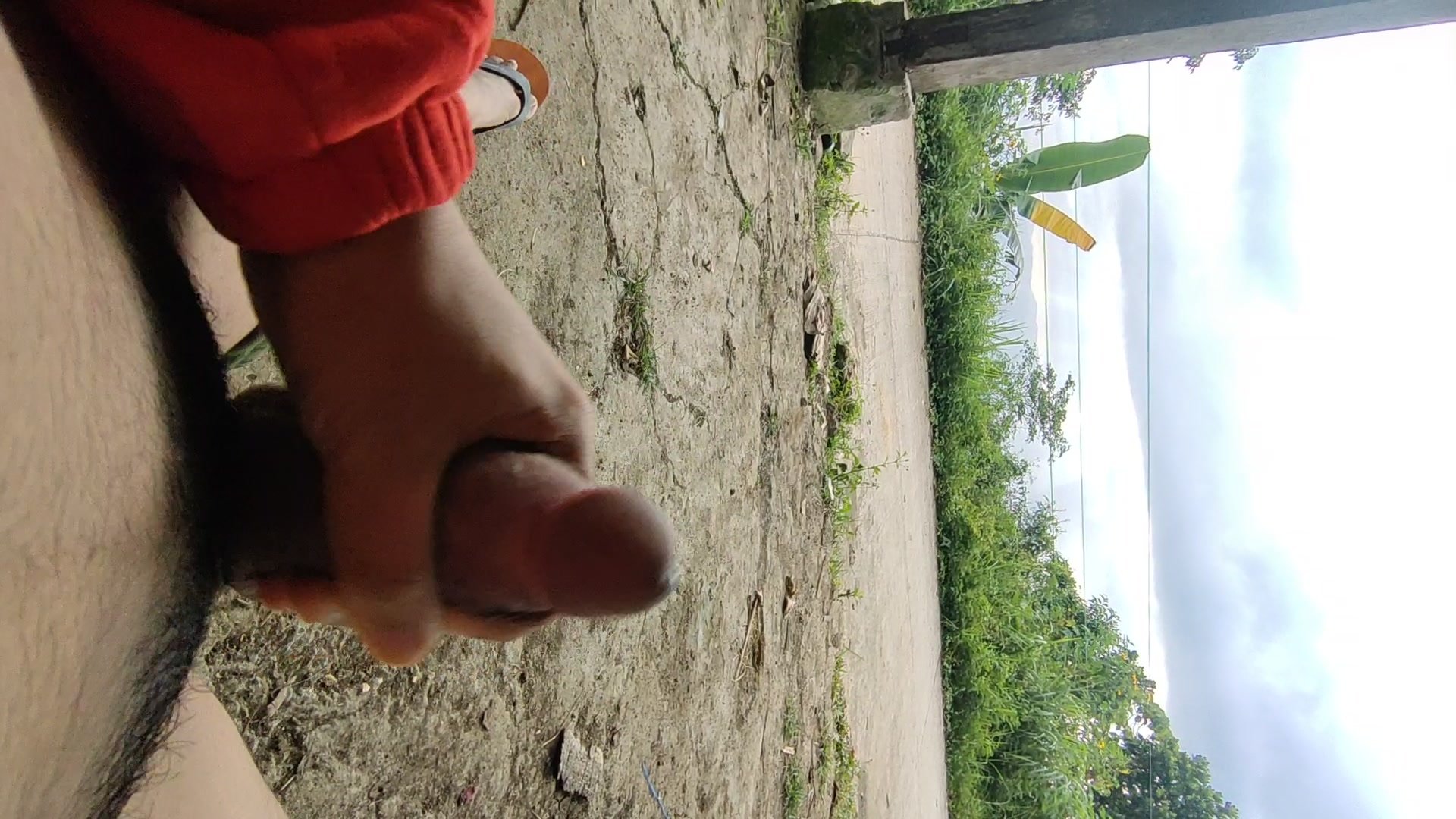 Masturbating in public with my cock ring pic picture