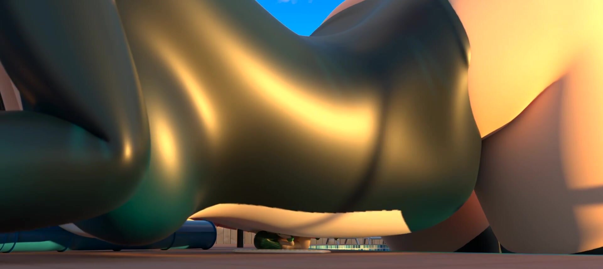 Animated inflation porn