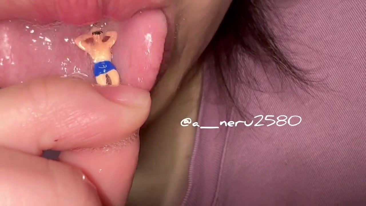 Giantess licking