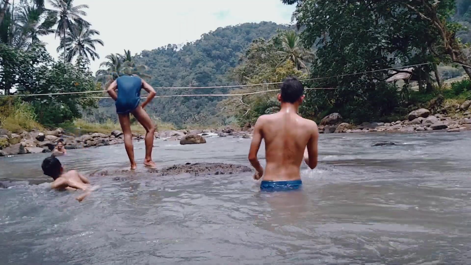 Indonesia River Shower 2