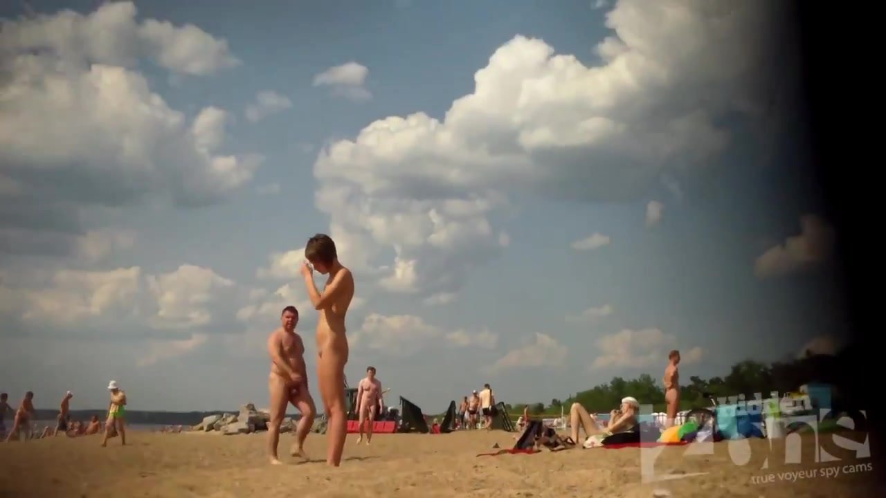 Crowded, nudist, beach, series - video 4 photo picture