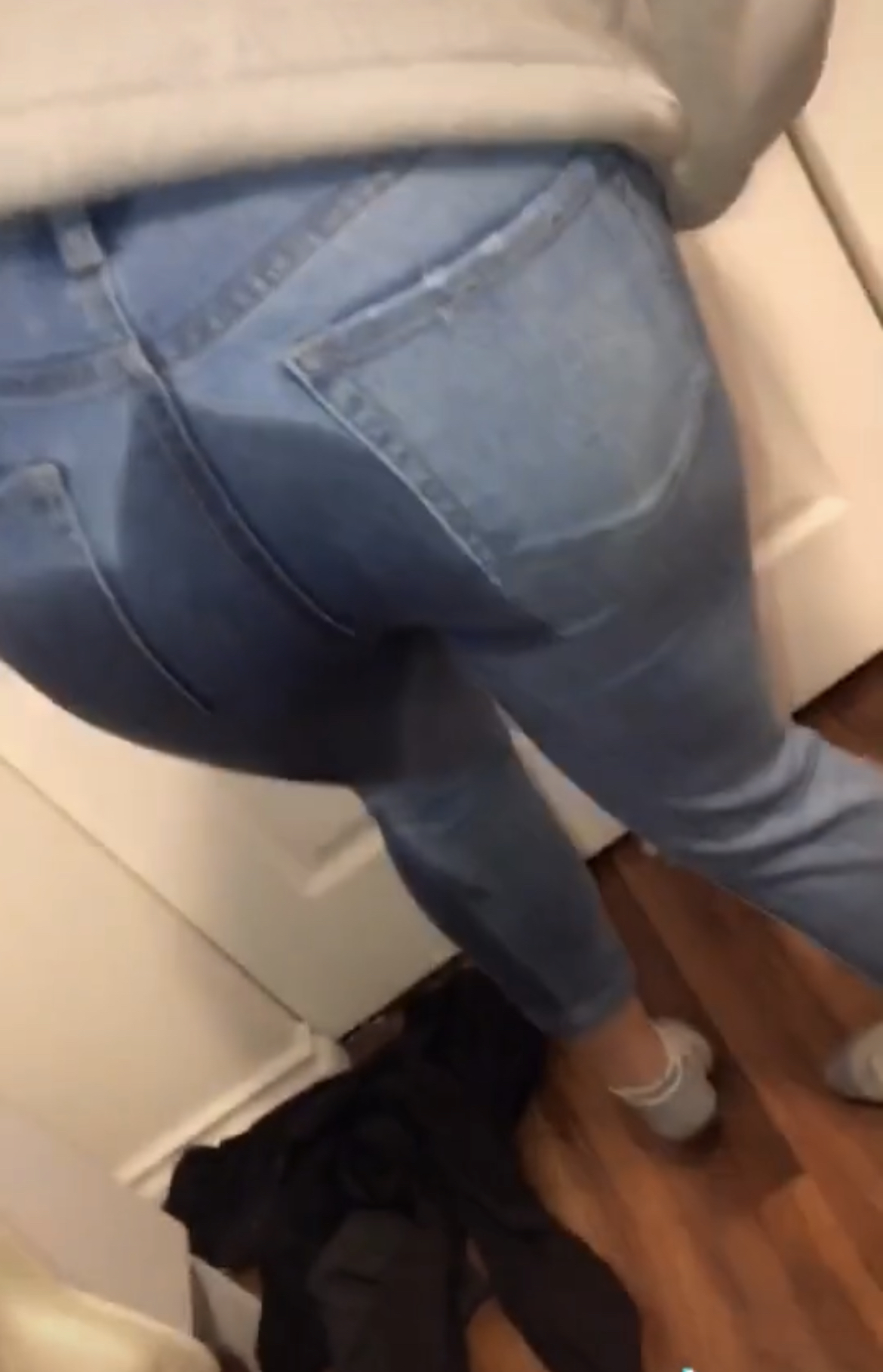 Peeing Peed Herself Filming A Tik Tok ThisVid