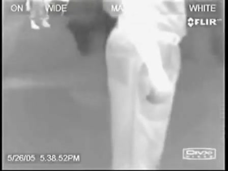 Thermal cam catching a guy farting