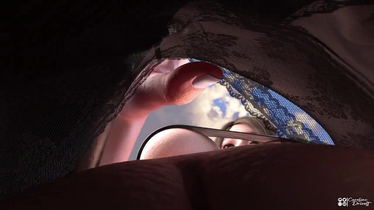 Inside giantess panties pov