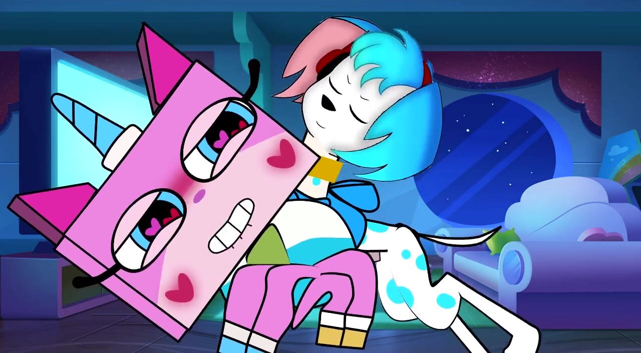 Unikitty having sex with a blue