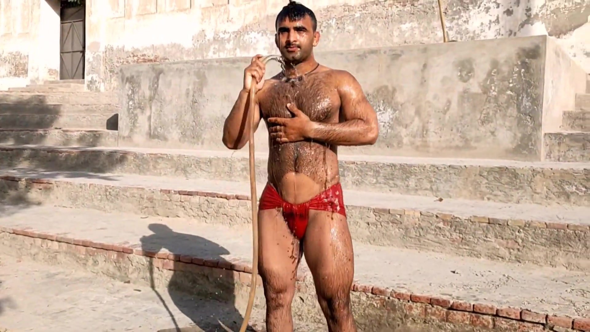 1920px x 1080px - Hunky DESI wrestlers in wet Loincloths - ThisVid.com