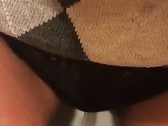 Pee sitting down in the pants