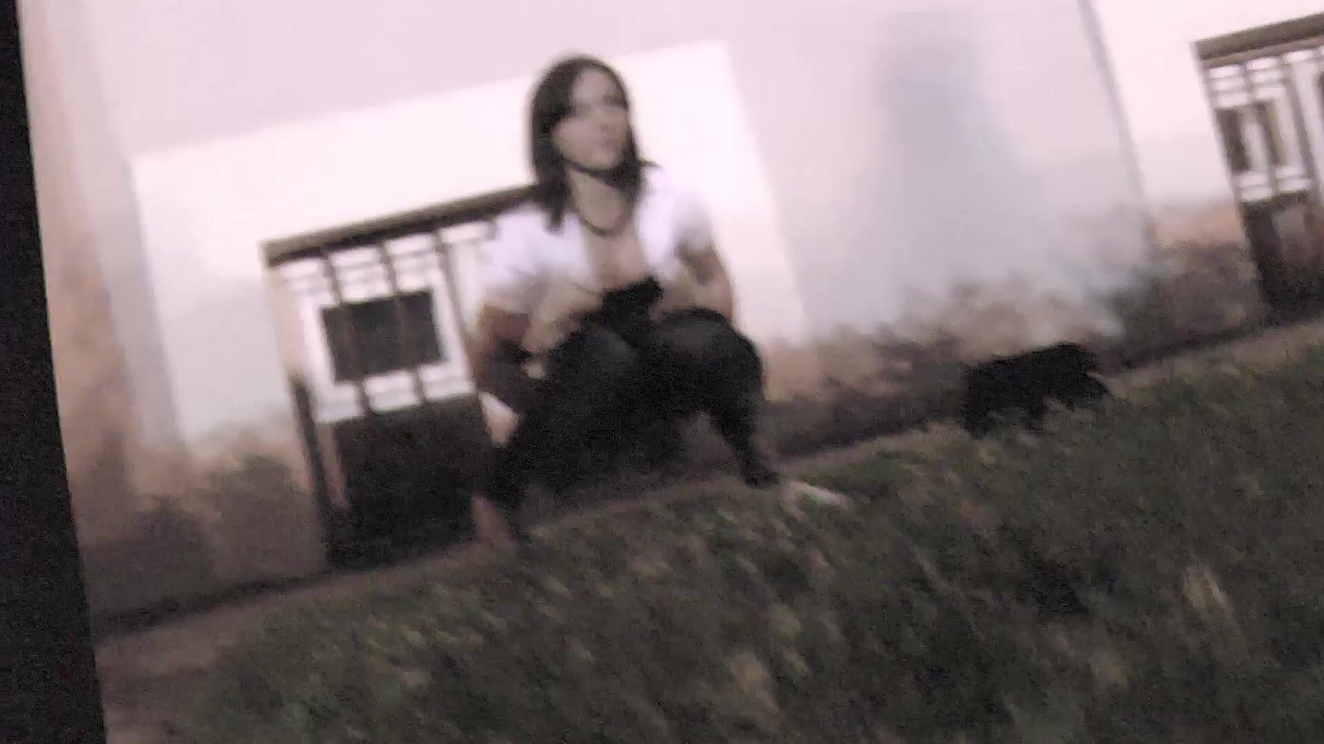 Drunk girl peeing in open - ThisVid.com