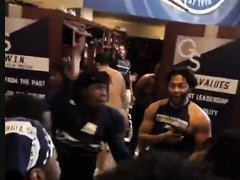 FOOTBALL LOCKERROOM WITH NAKED MEN