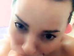 Girl suck her own feet