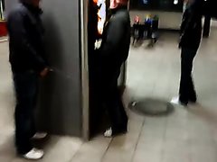 pissing at the station