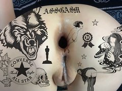 messy gape farting