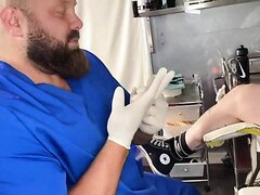 Burly Muscle-Bear Plays Doctor With A Guy's Ass