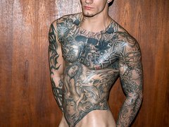 HOT TATTOED BOY FUCKING HARD