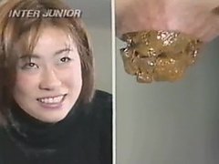 Vintage Japanese constipated girl