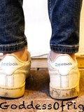 Sneakers: White Reebok Club C Blue Label