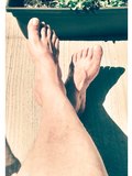 love to walk in bare feet ...relaxing on the balcony