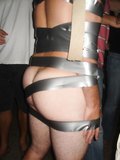 naked guy duct taped