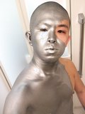 Golden Painted Asian Guy