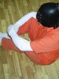 Inmate in orange,