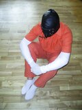 Inmate in orange,