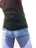 Wet jeans
