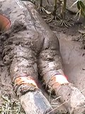 RUBBER WETSUITS IN MUD