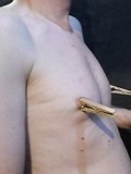 clamps bondage needles BDSM slave paul