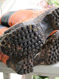 One of my all time favourite pictures is this view of fairly clean Viking rubber steel toe and shank rubber boots. I often use it as a screen saver.