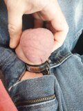 Testicle banding with silicone tape and hose clamp