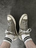 workout socks/shoes 1/2