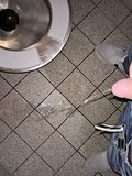 Pissing myself in public toilets