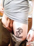 Piggysleaze USMC Tattoo