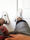 Sneaker fetish photoshoot