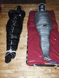 Silver and leather mummy