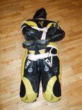Yellow and black - biker in trouble