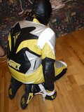 Yellow and black - biker in trouble