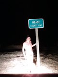 naked at meade county line on highway 160 in ks, just after completing the counties there.