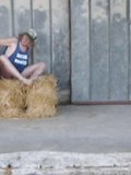 another of me showing off on the hay bales