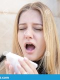 Sneezing Women