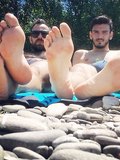 Guys Showing Feet Together
