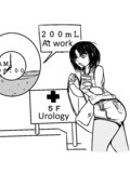 Urologist  Girl desperate toilet pee comic