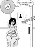 Urologist  Girl desperate toilet pee comic