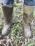 Muddy fun in boots