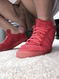 Red Leather Pumas