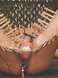 slave is a masochist - clothespins (pegs)