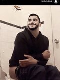 My boyfriend sitting on my toilet and more