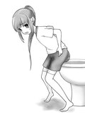 anime girls in ... pooping