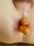 A selection of vegetables in my ass