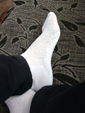 My feets in Lupo White Socks